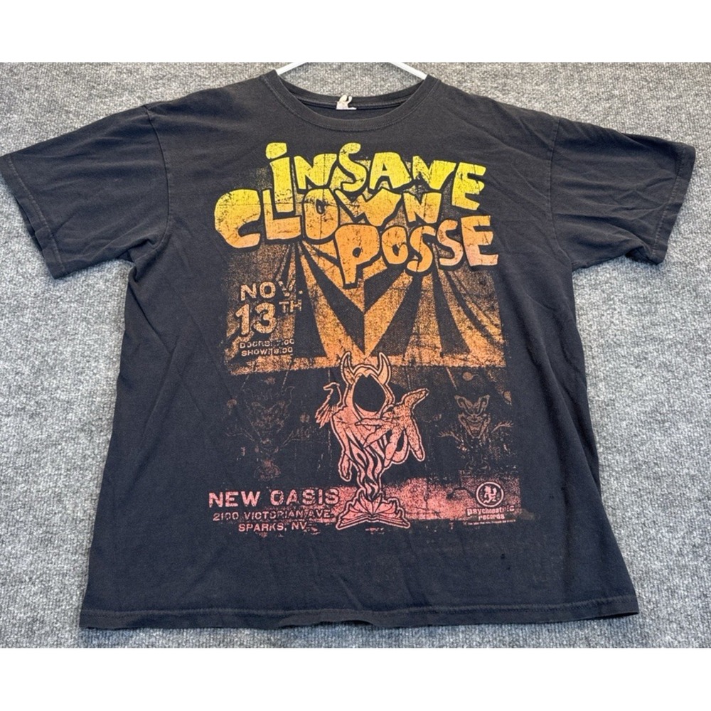 Vintage Insane Clown Posse Men's Large Psychopathic Records Concert T-Shirt